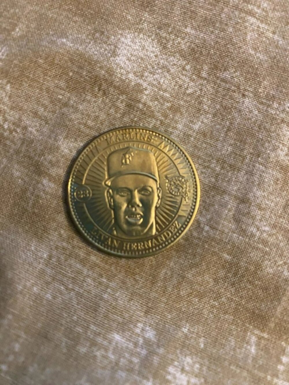 Evan Hernandez Marlins Gold Token 1988